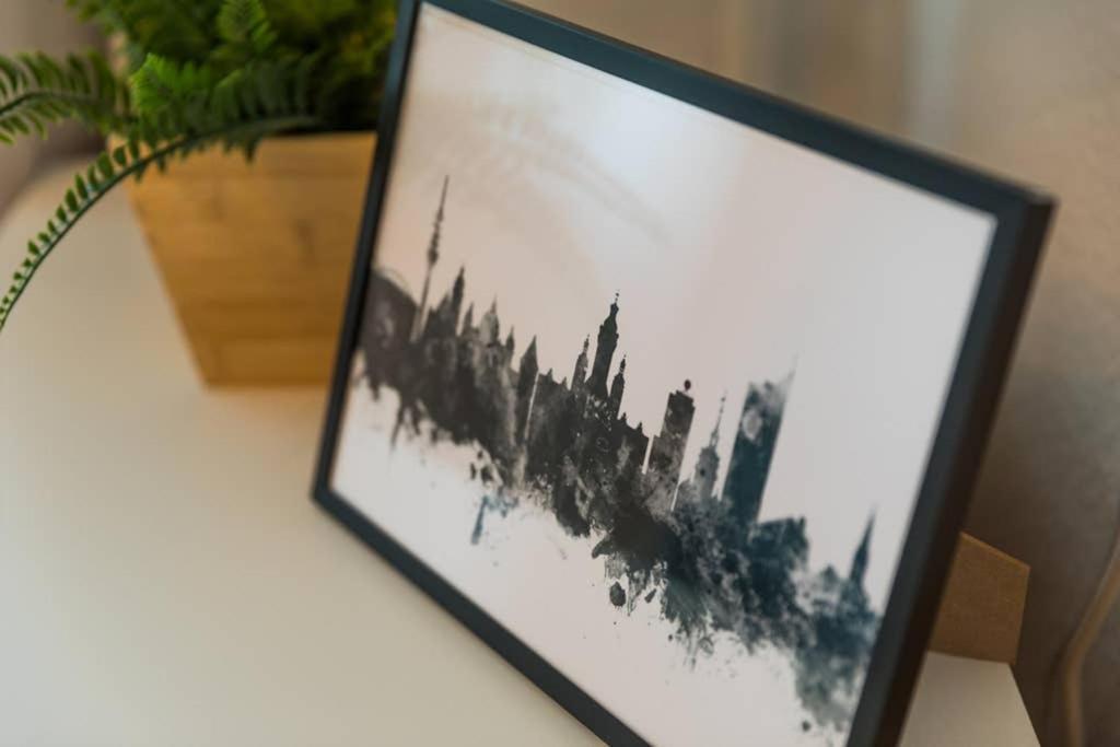 Apartamento Sauber und modern, Netflix, Wifi, Leipzig Flair, Küche Exterior foto